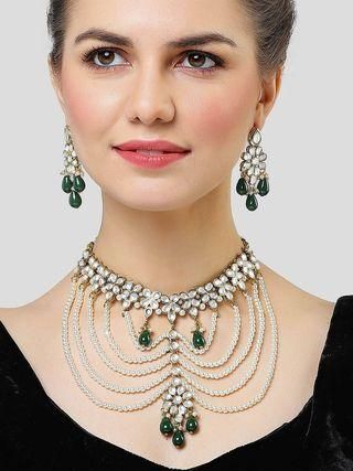 Kundan Choker Necklace Set