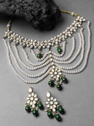 Kundan Choker Necklace Set