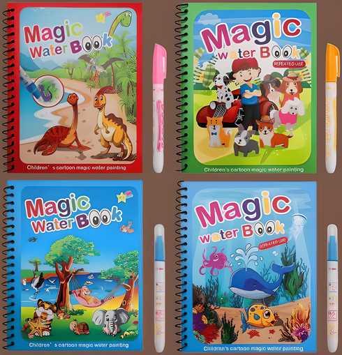 Reusable Magic Water Painting Book