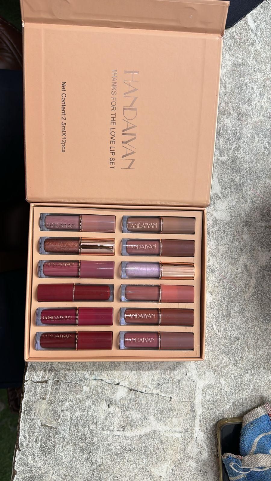 12Pcs Velvet Matte Liquid Lipstick Set 🎨💄